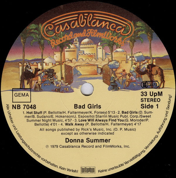 Donna Summer : Bad Girls (2xLP, Album, Gat)