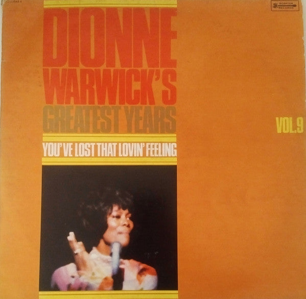 Dionne Warwick : Greatest Years Vol.9 You've Lost That Lovin' Feeling (LP, Comp)