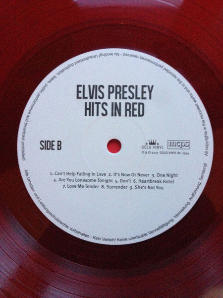 Elvis Presley : Hits In Red (LP, Comp, Ltd, Num, 180)