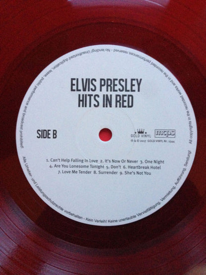 Elvis Presley : Hits In Red (LP, Comp, Ltd, Num, 180)