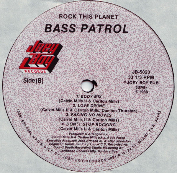 Bass Patrol : Rock This Planet (LP, Album)
