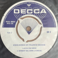 France Oredie : Songs Of The Pearls Of The Indian Ocean (7", EP)