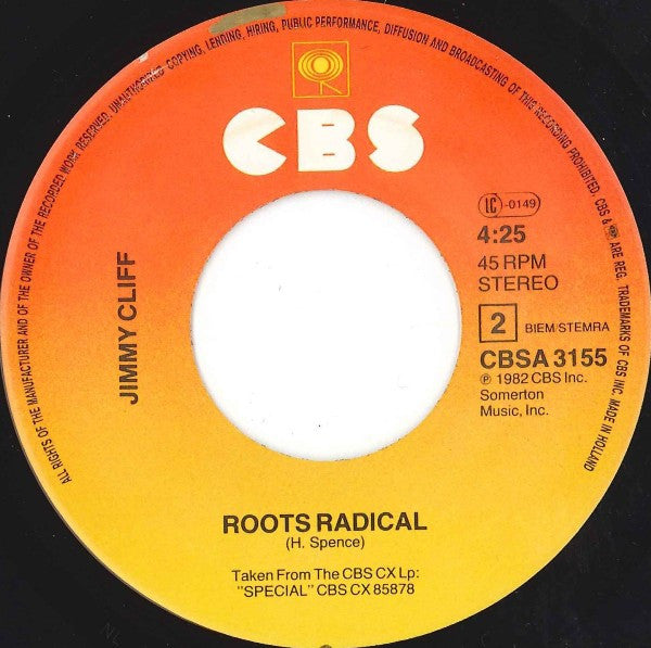 Jimmy Cliff : Treat The Youths Right (7", Single)
