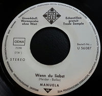 Manuela (5) : Wenn Du Liebst (7", Single, Promo)