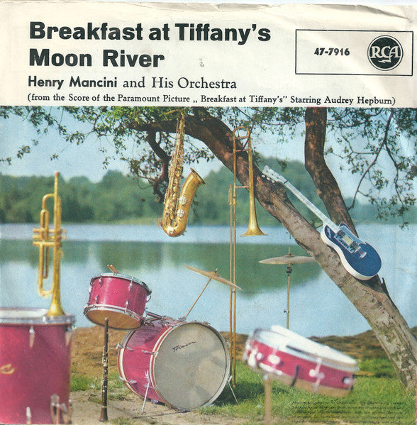 Henry Mancini And His Orchestra : Moon River / Breakfast At Tiffany's (7", Single, Mono)