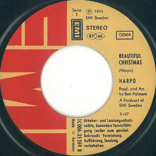 Harpo : Motorcycle Mama (7", Single)