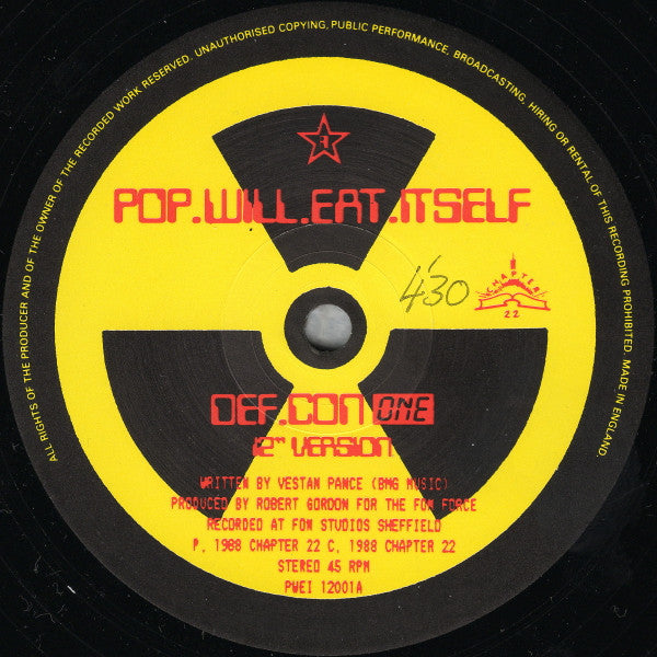 Pop Will Eat Itself : Def.Con One (12", Maxi, Single)