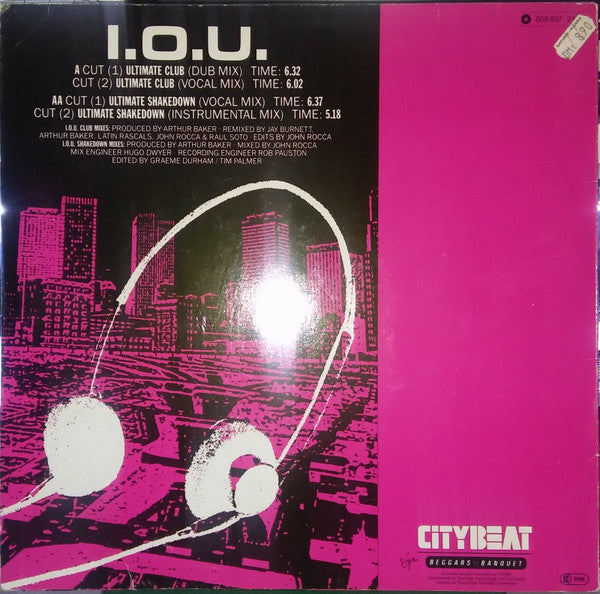 Freeez Featuring John Rocca : I.O.U. (The Ultimate Mixes '87) (12", Single)