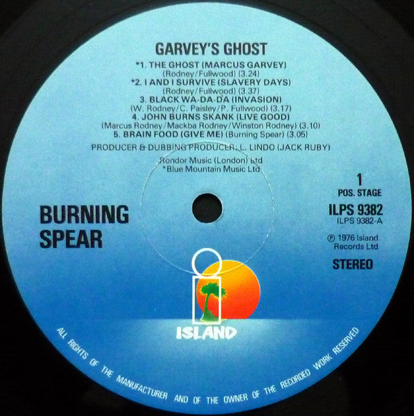 Burning Spear : Garvey's Ghost (LP, Album, RE)
