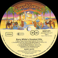Barry White : Barry White's Greatest Hits (LP, Comp, RE)