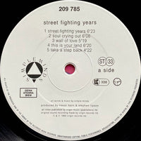 Simple Minds : Street Fighting Years (LP, Album, Gat)