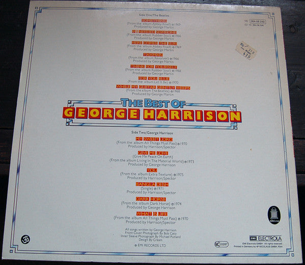 George Harrison : The Best Of George Harrison (LP, Comp, RE)