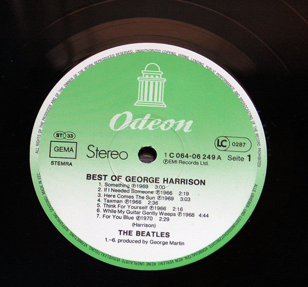George Harrison : The Best Of George Harrison (LP, Comp, RE)