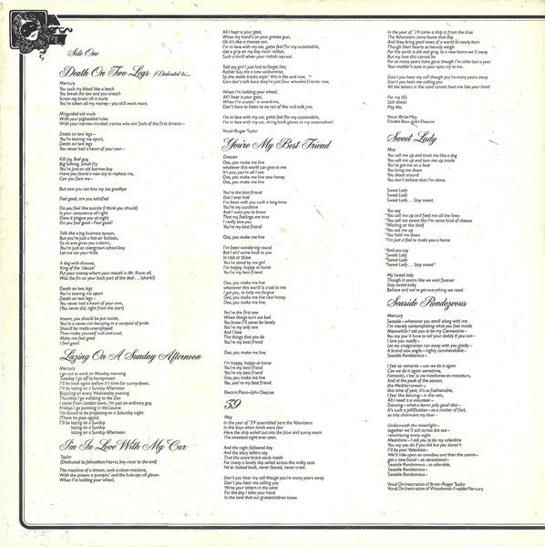 Queen : A Night At The Opera (LP, Album, Gat)