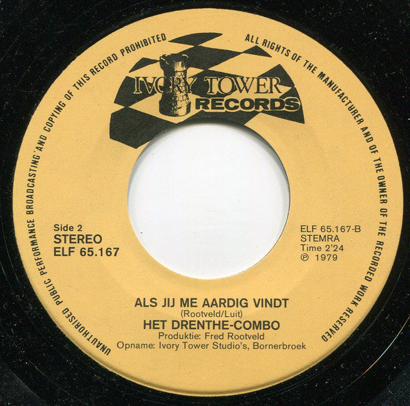 Drenthe Combo : Ik Ben Geboren In Drenthe (7", Single)