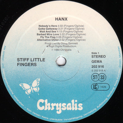 Stiff Little Fingers : Hanx! (LP, Album)