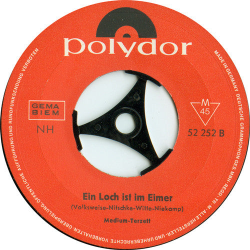 Medium-Terzett* : Marie, Marie / Ein Loch Ist Im Eimer (Oh, Henry) (7", Single, Mono)