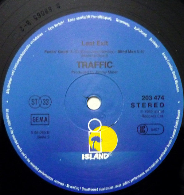 Traffic : Last Exit (LP, Album, RE)