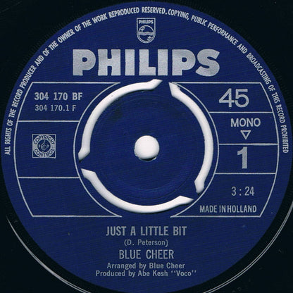 Blue Cheer : Just A Little Bit (7", Single, Mono)