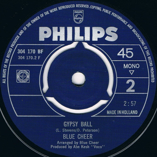 Blue Cheer : Just A Little Bit (7", Single, Mono)