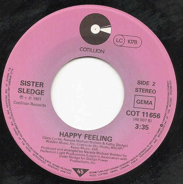 Sister Sledge : All American Girls (7", Single)