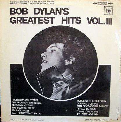 Bob Dylan : Bob Dylan's Greatest Hits Vol.III (LP, Comp, RE)