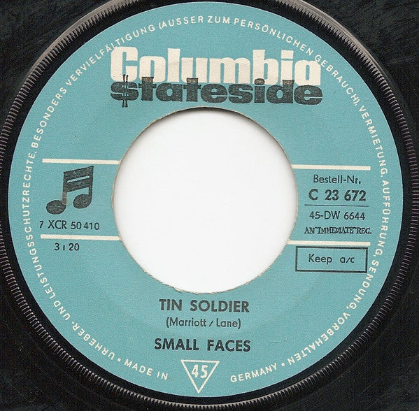 Small Faces : Tin Soldier (7", Single)