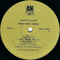 Supertramp : Crisis? What Crisis? = ? משבר ?  איזה משבר (LP, Album)