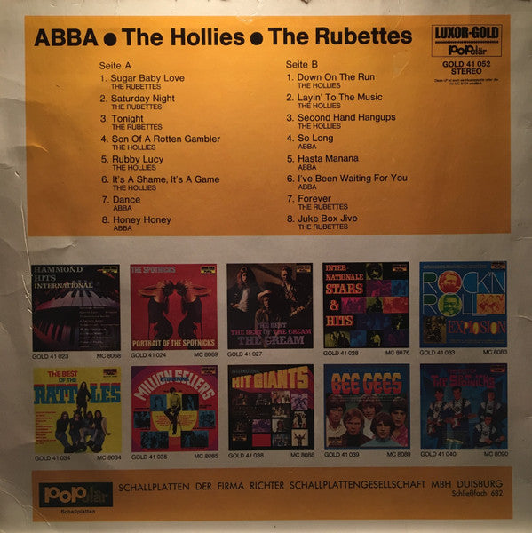 ABBA / The Hollies / The Rubettes : ABBA / The Hollies / The Rubettes (LP, Comp)
