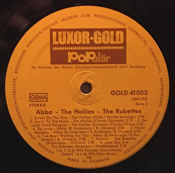 ABBA / The Hollies / The Rubettes : ABBA / The Hollies / The Rubettes (LP, Comp)