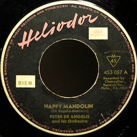 The Peter De Angelis Orchestra : Happy Mandolin (7", Mono)