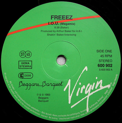 Freeez : I.O.U. (Megamix) (12")
