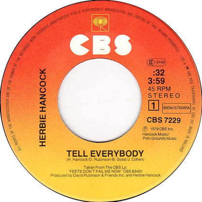 Herbie Hancock : Tell Everybody (7", Single)