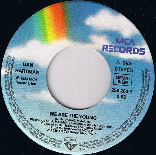 Dan Hartman : We Are The Young (7", Single)