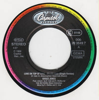 Grace Jones : Love On Top Of Love (Killer Kiss) (7")