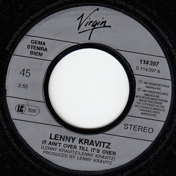 Lenny Kravitz : It Ain't Over 'Til It's Over (7", Single)