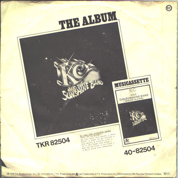 KC And The Sunshine Band* : Do You Feel All Right (7", Single)