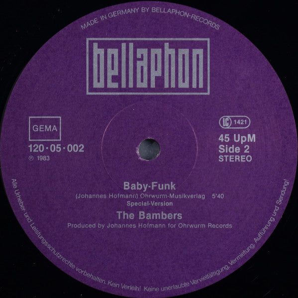 The Bambers : Baby-Funk (12", Single)
