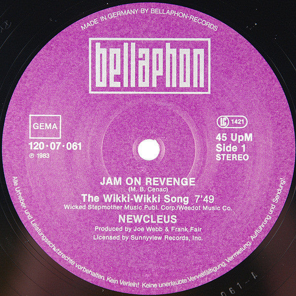 Newcleus : Jam On Revenge (The Wikki-Wikki Song) (12")