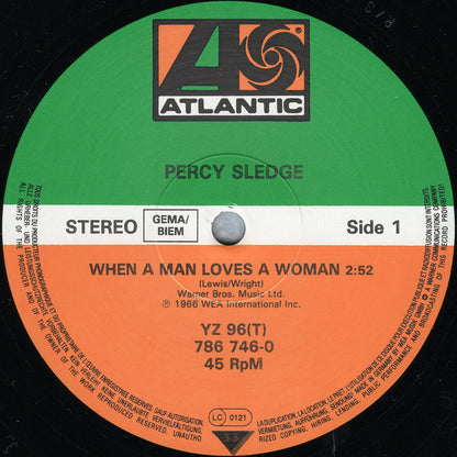 Percy Sledge : When A Man Loves A Woman (12")