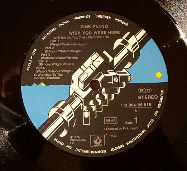 Pink Floyd : Wish You Were Here (LP, Album)