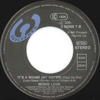 Monie Love Featuring True Image : It's A Shame (My Sister) (7", Single)