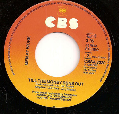 Men At Work : Overkill (7", Single)