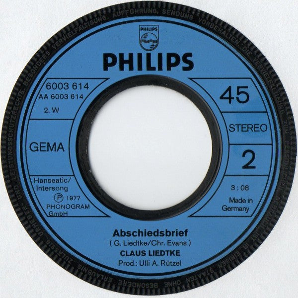Claus Liedtke : Alexandra (Wärst Du Heut' Noch Hier) (7", Single)