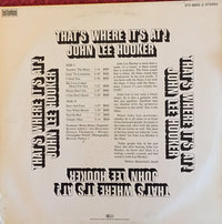 John Lee Hooker : That's Where It's At ! (LP, Album, RE)