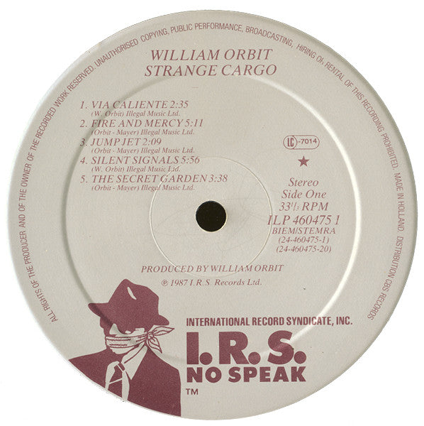 William Orbit : Strange Cargo (LP, Album)