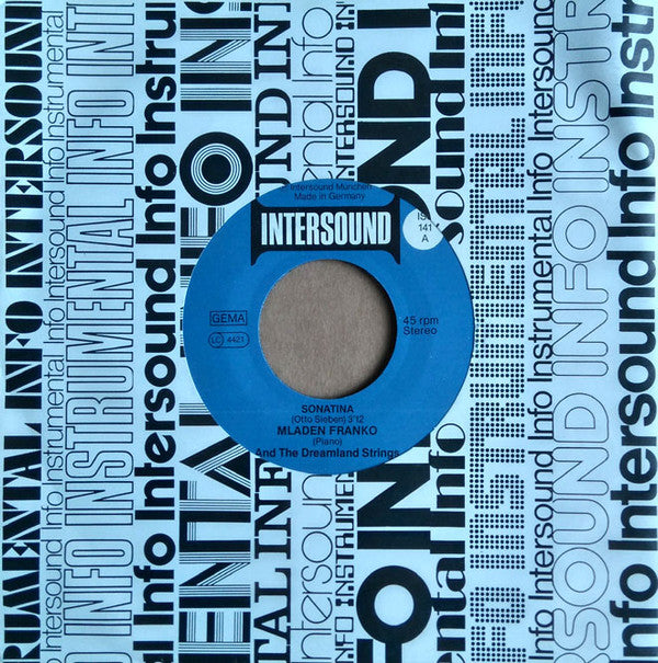Mladen Franko And The Dreamland Strings : Sonatina / Piano Talk (7")