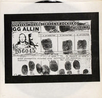 GG Allin : The Troubled Troubador  (7", EP, RE, Bla)