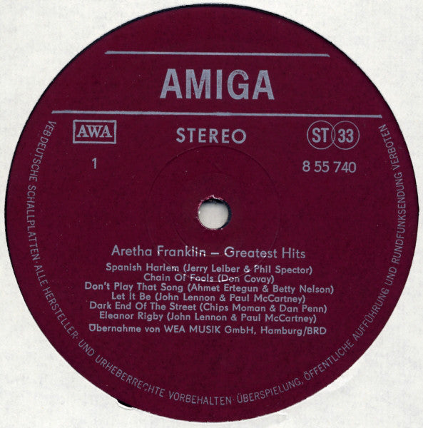 Aretha Franklin : Greatest Hits (LP, Comp)