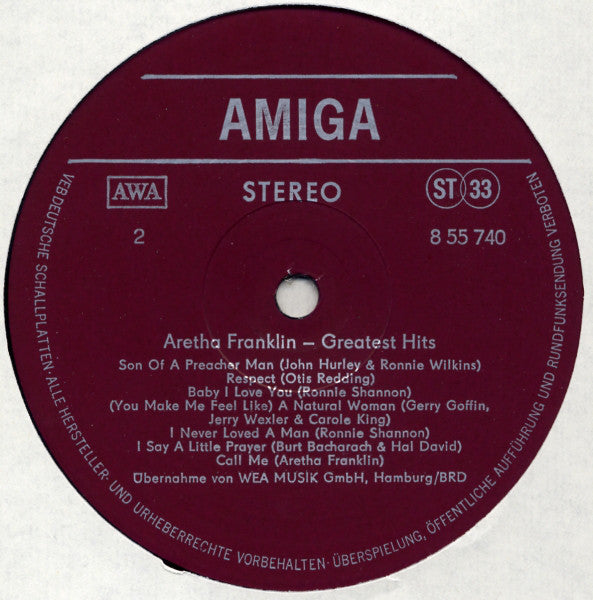 Aretha Franklin : Greatest Hits (LP, Comp)